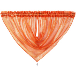 Velosso Alessandria Orange Slot Top Swag Voile Panel Curtain 112 x 99cm - Wilko - thumbnail 3