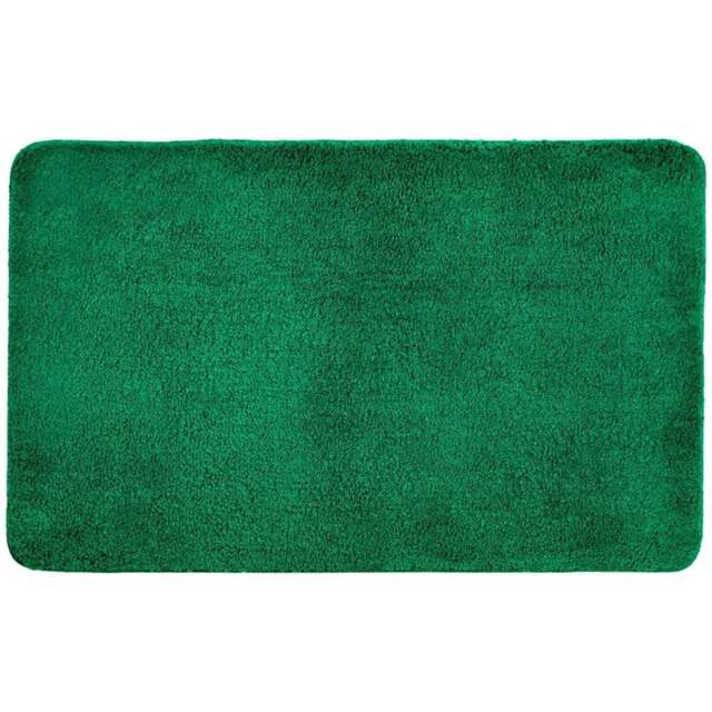 Allure Bath Fashions Dark Green Microfibre Luxury Non-Slip Bath Mat 50 x 80cm - Wilko - image 1