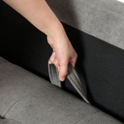 Portland 3 Seater Grey Button Tufted Fabric Sofa - Wilko - thumbnail 4