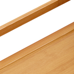 Living and Home Single Drawer 2 Shelf Natural Bamboo Desktop Bookshelf - Wilko - thumbnail 5