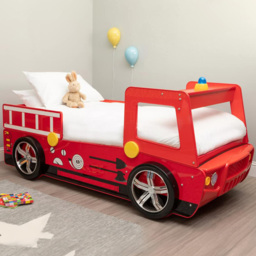 Premier Housewares Single Red Fire Engine Kids Bed - Size: Toddler - Interiors by Premier - Wilko