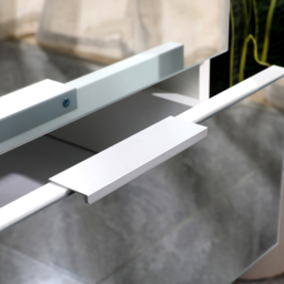 Portland 3 Drawer Mirror Wooden Bedside Table - White - Wilko - thumbnail 7