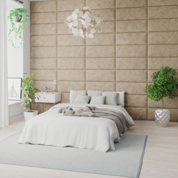 Aspire EasyMount Beige Kimiyo Linen Upholstered Wall Mounted Headboard Panels 4 Pack - Cream - Aspire Beds - Wilko - thumbnail 3