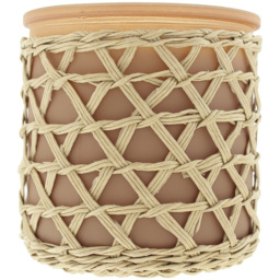 French Connection Bamboo Collection Cedarwood and Citrus Scented Candle - Size: 10.1 x 10.1 x 9cm - n/a - Wilko