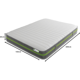 Starlight Beds European King Size Open Coil Eco Memory Foam Mattress - Green - Wilko - thumbnail 7