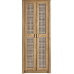 Julian Bowen Sydney 2 Door Rattan Effect Wardrobe - Wood - Wilko - thumbnail 4