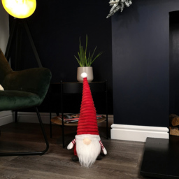 Samuel Alexander Red Grooved Hat Plush Sitting Gonk Christmas Decoration 51cm - Size: 51 x 29 x 24cm - Wilko - thumbnail 7