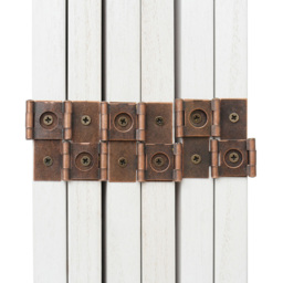 Living and Home 6 Panel White Folding Solid Wood Indoor Privacy Screen - Size: 170 x 240 x 1cm - Wilko - thumbnail 6