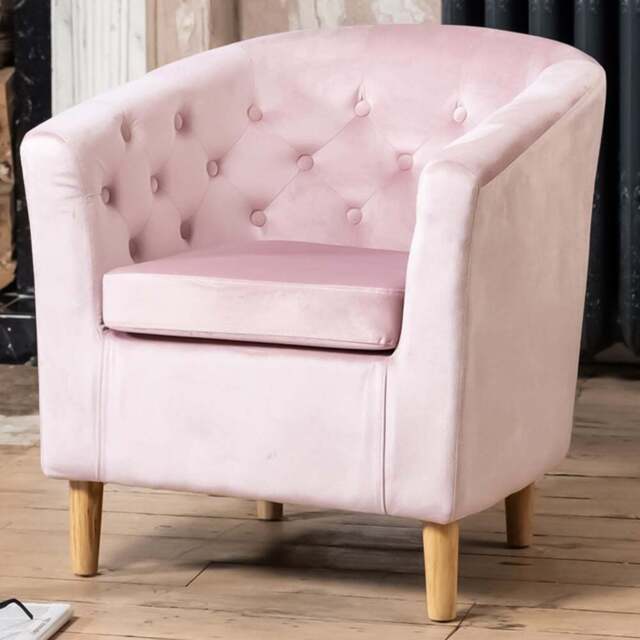 Artemis Home Clio Pink Accent Chair - Size: Single - Wilko - image 1