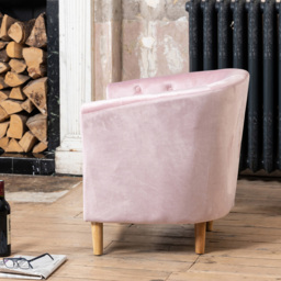 Artemis Home Clio Pink Accent Chair - Size: Single - Wilko - thumbnail 4