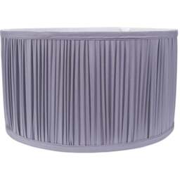 ValueLights Jess Powder Blue Ruched Pleated Small Drum Lamp Shade - Size: 15 x 25 x 25cm - Wilko