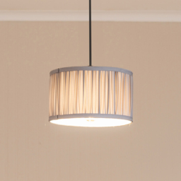 ValueLights Jess Powder Blue Ruched Pleated Small Drum Lamp Shade - Size: 15 x 25 x 25cm - Wilko - thumbnail 3