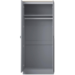 FWStyle Esher 2 Door Grey Oak Wardrobe - Wilko - thumbnail 4