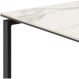 Florence Katrine White Ceramic Square Nest of Coffee Tables Set of 2 - Size: 55 x 50 x 50cm - Multi - Furniture To Go - Wilko - thumbnail 7