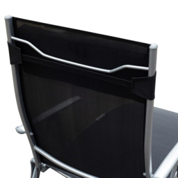 Outsunny Sun Lounger Recliner Black - Size: 100.5 x 63.5 x 137cm - Wilko - thumbnail 4