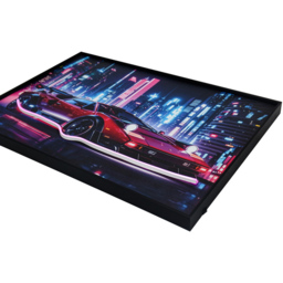 Sports Car Neon LED Canvas - Wilko - thumbnail 4