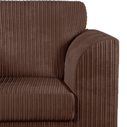 Luxor Single Seater Chocolate Jumbo Cord Armchair - Brown - Wilko - thumbnail 5