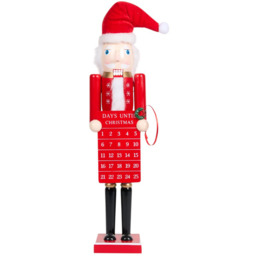 Advent Countdown Nutcracker - Red - Wilko - thumbnail 1
