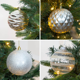 The Christmas Workshop Gold Shatterproof Bauble 12 Pack - Wilko - thumbnail 7