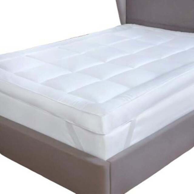 Serene Rapport Home Double Microfibre Super Soft Mattress Topper - White - Wilko - image 1