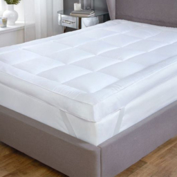 Serene Rapport Home Double Microfibre Super Soft Mattress Topper - White - Wilko - thumbnail 3