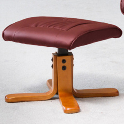 Artemis Home Severn Burgundy Massage and Heat Swivel Recliner Chair with Footstool - Size: Single - Red - Wilko - thumbnail 5
