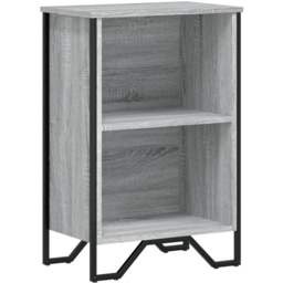 vidaXL 2 Shelf Grey Sonoma Small Bookcase - Size: 74.5 x 31 x 50cm - Wilko - thumbnail 3