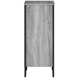 vidaXL 2 Shelf Grey Sonoma Small Bookcase - Size: 74.5 x 31 x 50cm - Wilko - thumbnail 5