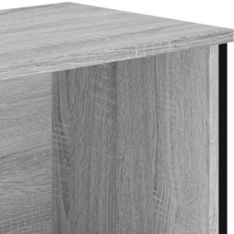 vidaXL 2 Shelf Grey Sonoma Small Bookcase - Size: 74.5 x 31 x 50cm - Wilko - thumbnail 7