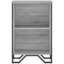 vidaXL 2 Shelf Grey Sonoma Small Bookcase - Size: 74.5 x 31 x 50cm - Wilko - thumbnail 4
