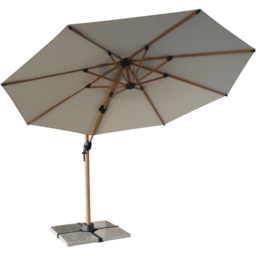 Newmarket Parasol -  Beige - Size: 3m - Malay - Wilko - thumbnail 4