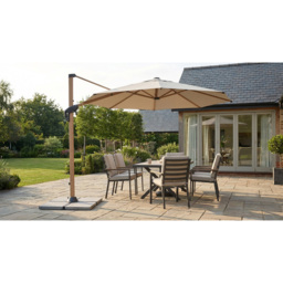 Newmarket Parasol -  Beige - Size: 3m - Malay - Wilko - thumbnail 6
