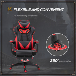 Portland Red Racing Gaming Chair - Wilko - thumbnail 7