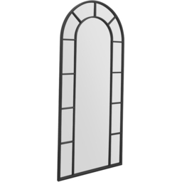 MirrorOutlet The Arcus Black Framed Arched Leaner Garden Wall Mirror 190 x 85cm - Size: 190 x 85 x 3cm - Wilko - thumbnail 4