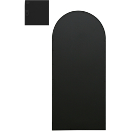MirrorOutlet The Arcus Black Framed Arched Leaner Garden Wall Mirror 190 x 85cm - Size: 190 x 85 x 3cm - Wilko - thumbnail 5
