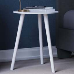 VIDA DESIGNS White Round Side Table - Wilko