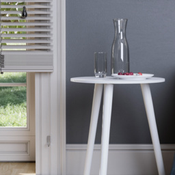 Vida Designs White Round Side Table - Wilko - thumbnail 6