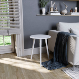Vida Designs White Round Side Table - Wilko - thumbnail 5