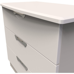Crowndale Camden 3 Drawer Kashmir Gloss Chest of Drawers Ready Assembled - Kashmir Gloss & Kashmir - Wilko - thumbnail 6