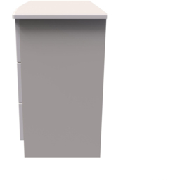 Crowndale Camden 3 Drawer Kashmir Gloss Chest of Drawers Ready Assembled - Kashmir Gloss & Kashmir - Wilko - thumbnail 5