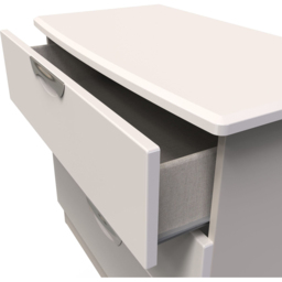 Crowndale Camden 3 Drawer Kashmir Gloss Chest of Drawers Ready Assembled - Kashmir Gloss & Kashmir - Wilko - thumbnail 7