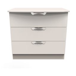 Crowndale Camden 3 Drawer Kashmir Gloss Chest of Drawers Ready Assembled - Kashmir Gloss & Kashmir - Wilko - thumbnail 3