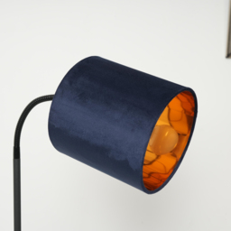Kliving Hove Navy Shade Floor Lamp - Size: 170 x 22 x 22cm - Blue - Wilko - thumbnail 4