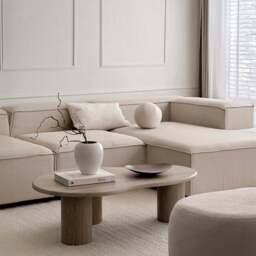 Savanna - Large Washed Wood Irregular Wooden Coffee Table - thumbnail 4