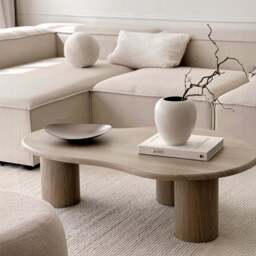 Savanna - Large Washed Wood Irregular Wooden Coffee Table - thumbnail 3