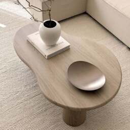 Savanna - Large Washed Wood Irregular Wooden Coffee Table - thumbnail 5