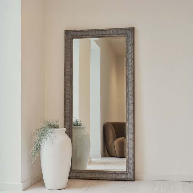 Antoine - Full Length Large Washed Wood Rectangular Mirror 166cm x 79cm - image 1