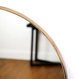 Theo - Full Length Gold Arched Large Metal Mirror 160cm x 50cm - thumbnail 4
