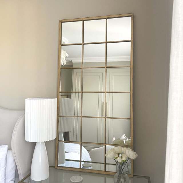 Brooklyn - Large Gold Metal Mirror 140cm x 70cm - image 1
