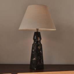 Sienna - Dark Emperador Conical Shade Table Lamp - thumbnail 4
